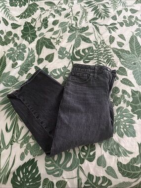 Madewell Petite Curvy Perfect Vintage Wide-Leg Crop jean Size 29P